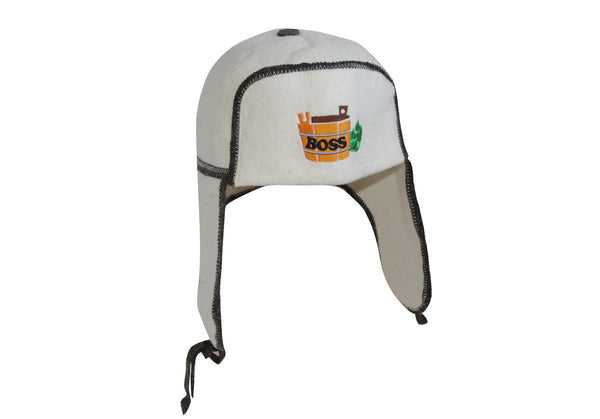 SAUNA GURU Grey Sauna Hat Pack Of 2, 100% Organic Wool Felt Sauna Cap, Banya Hat Hair Protector - View #5