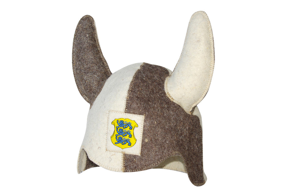 Viking Sauna Hat with Lions