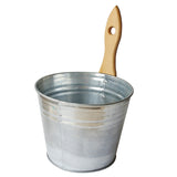 Sauna bucket pail metal zinc covered